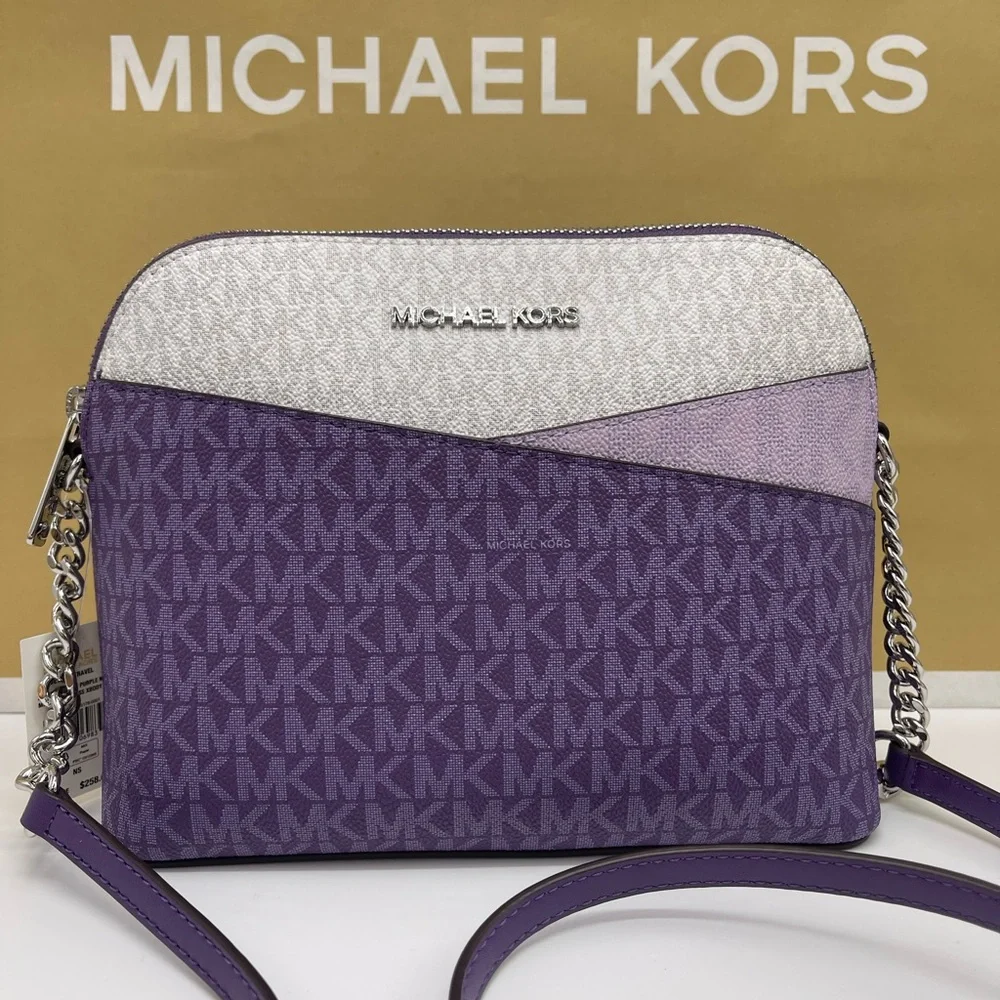 MICHAEL KORS Jet Set Travel Color-Block Signature Logo Crossbody Bag
Dark Purple - Picture 12 of 16